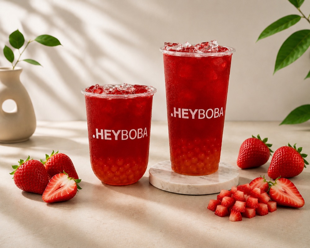 Strawberry fruit tea