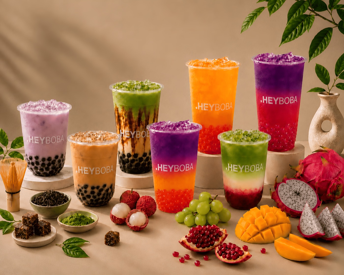 The HEYBOBA signature drinks line-up